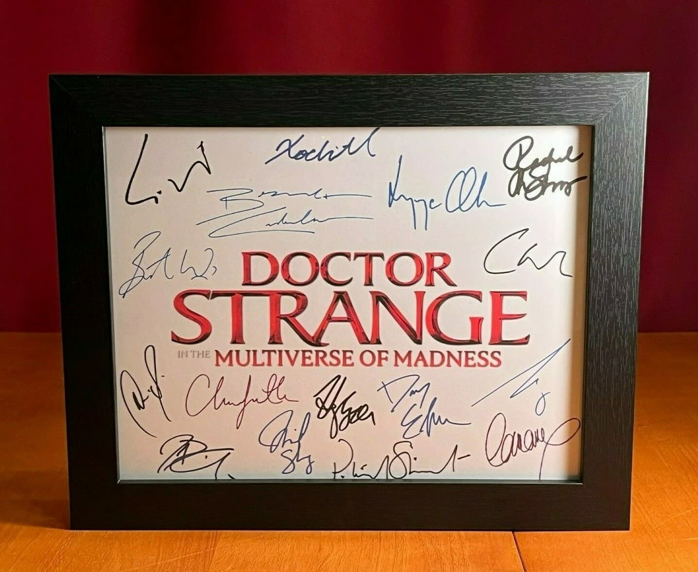 Doctor Strange in the Multiverse of Madness Title Card Signed-Autograph Reprints 3