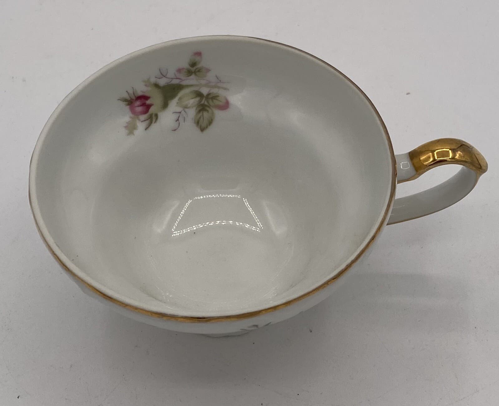 Vintage Norleans China Old Rose Teacups Made in Japan  Roses Gold Trim 2