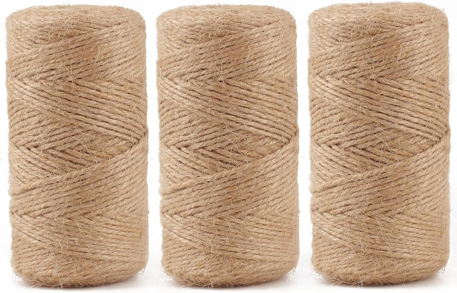 984 FT Natural Jute Twine, Twine String, 3ply Thin Ribbon Hemp Twine, Twine for 2