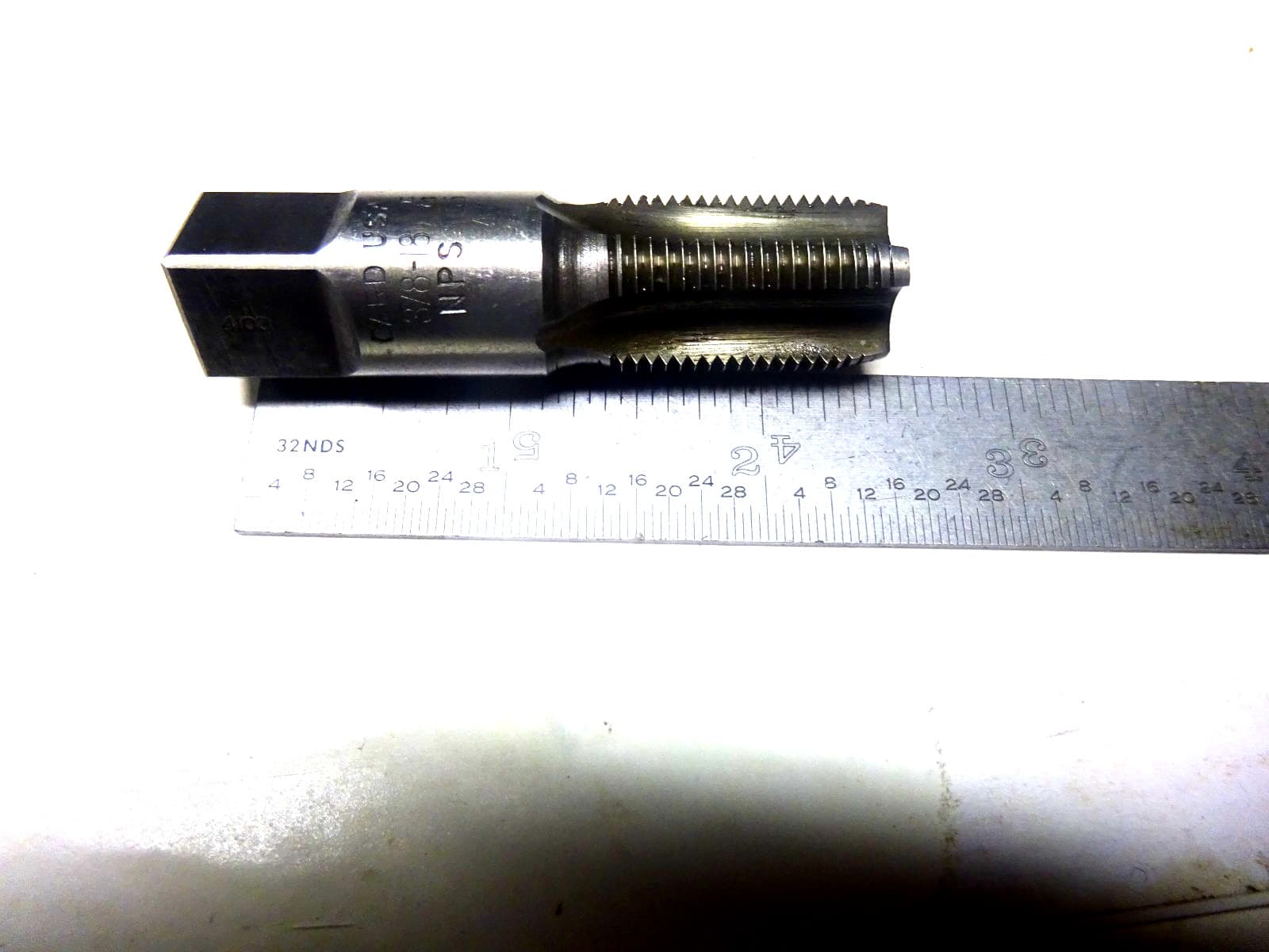 USA MADE CARD 3/8-18 NPS PIPE TAP