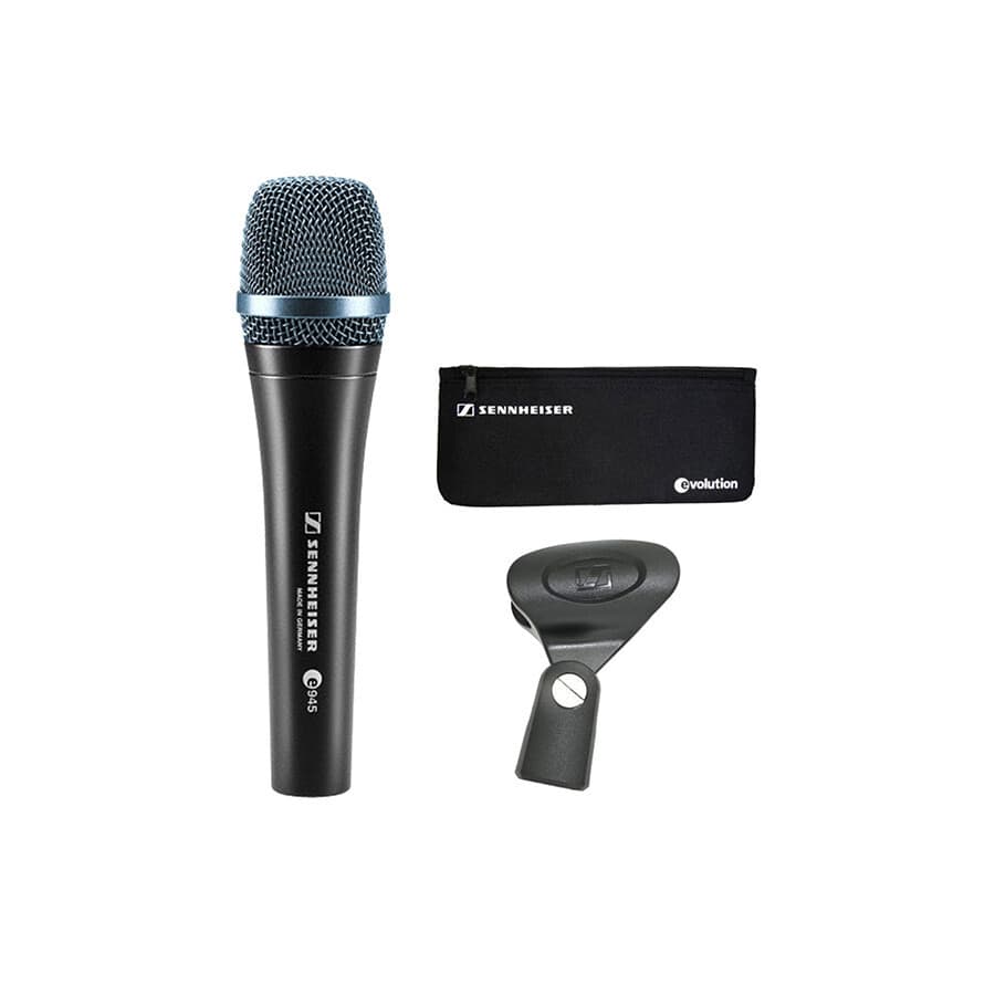 Opened e945 Wired Super Cardioid Dynamic Handheld Microphone -Early Box Version 2