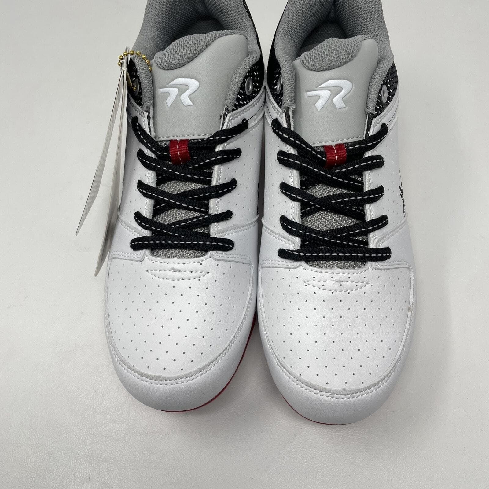 Ringor Flite Spike Softball Cleats Womens 8 White Soundwaves Shoes 3