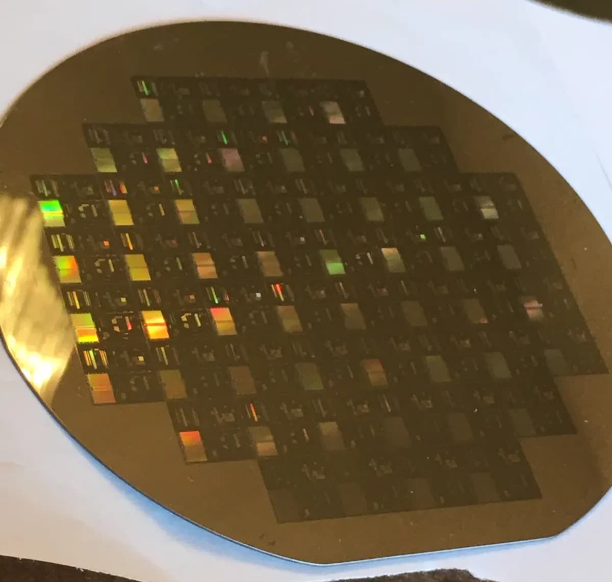 4" Unknown SIL1 Silicon Wafer 1980s Extremely Rare Vintage CPU Chip 4