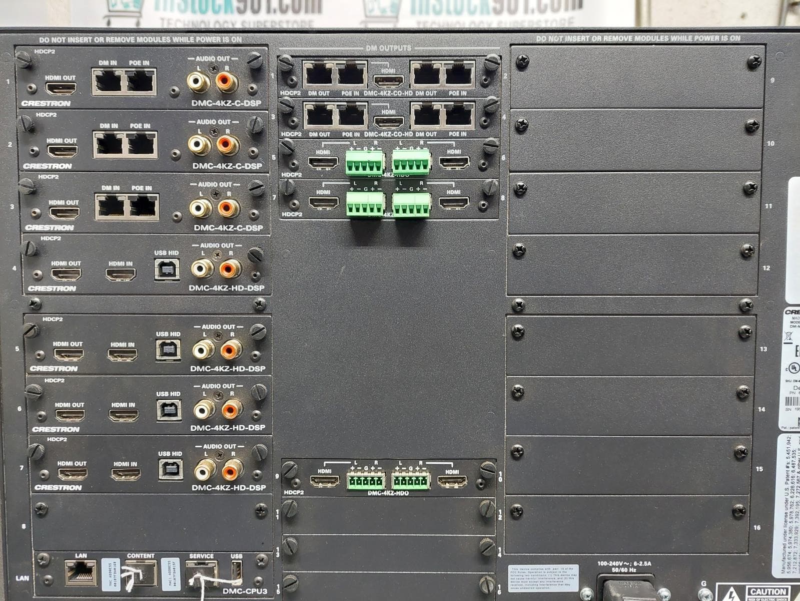 Crestron DM-MD16X16-CPU3 Digital Media Switcher 4