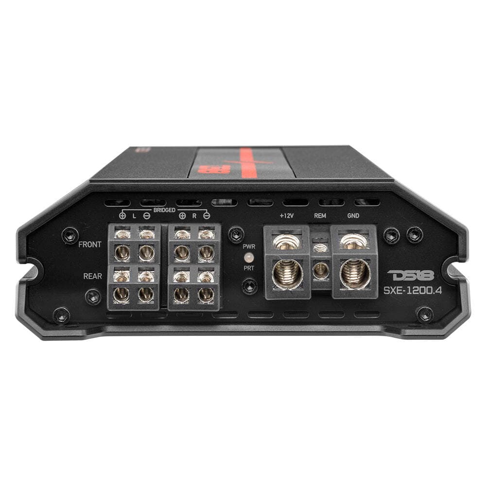 DS18 SXE-1200.4 Car Amplifier Class A/B 4-Channel Full-Range - Compact Size Amp 5