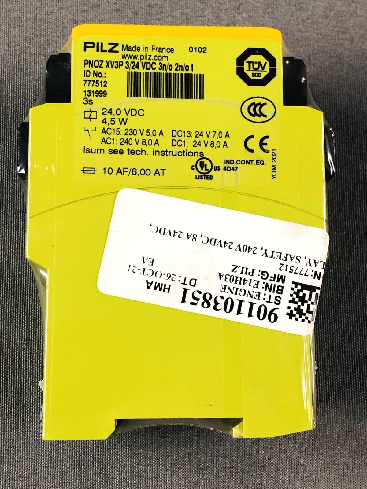 Pilz PNOZ XV3P 3/24 VDC 3n/o 2n/o t (777512) Safety Relay Standalone 24VDC 3