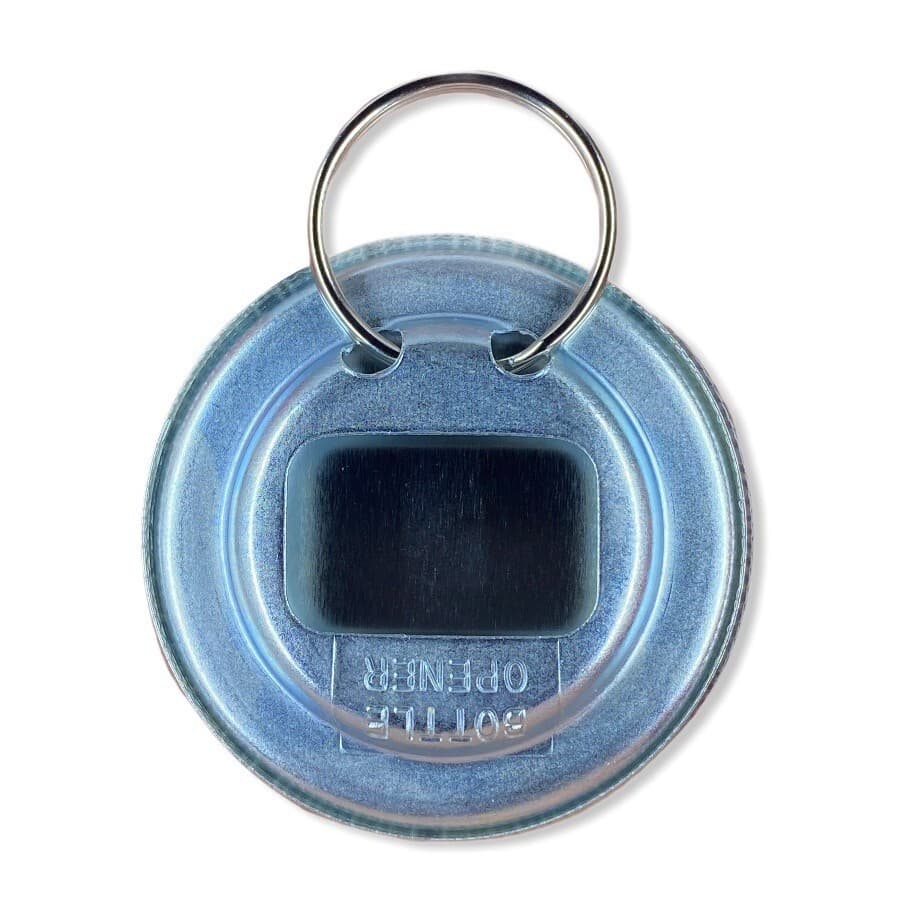 American Bulldog Bottle Opener Keychain Dog Accessories - White with Tan Ears 4