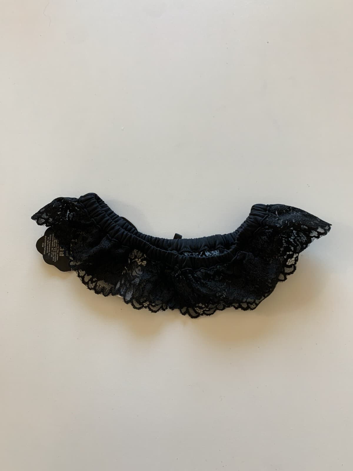 NWT Maidenform Sz OS One Size Super Sexy Big Floral Lace Garter MFB104 Black 3