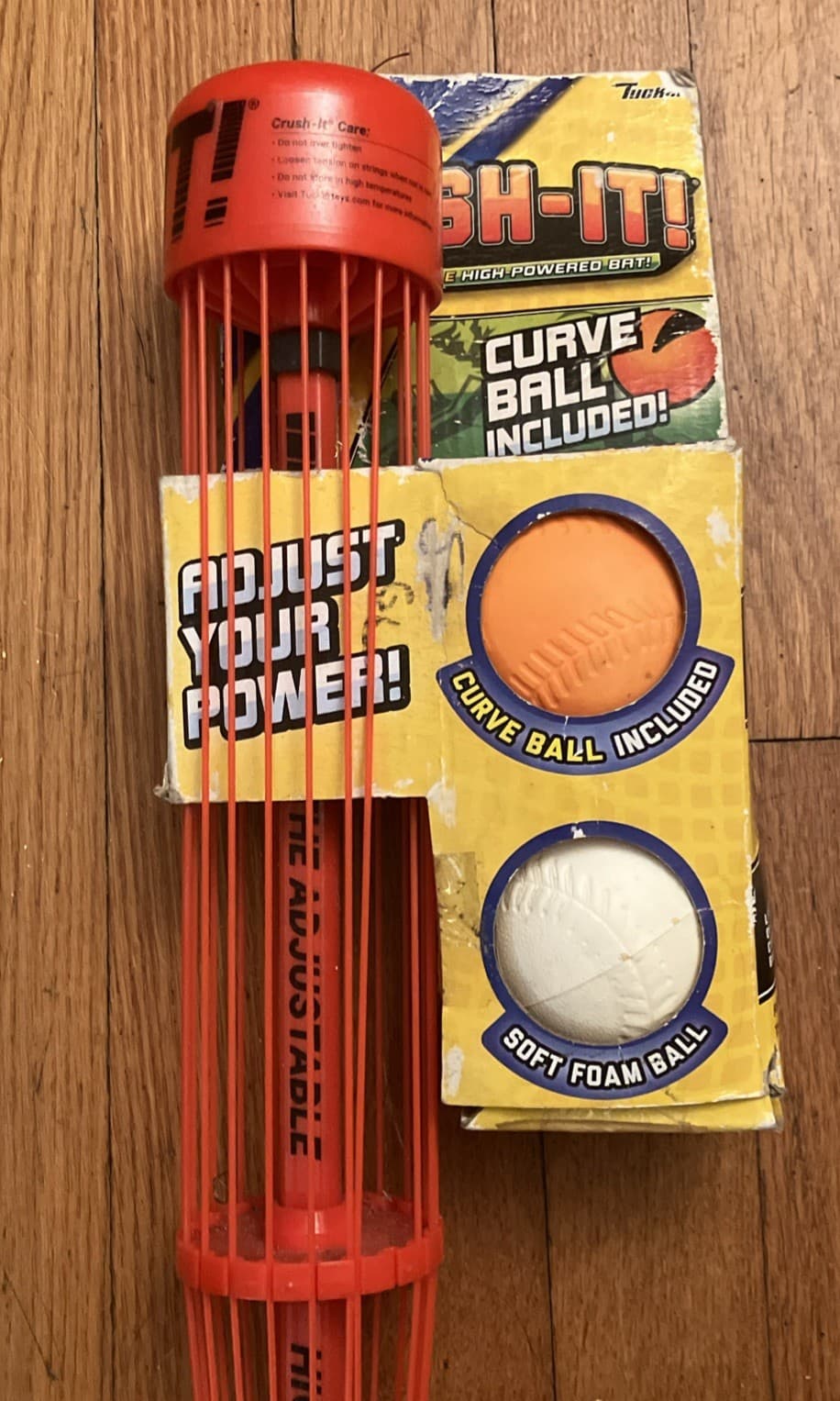 Tucker Crush-It Adjustable High-Powered Bat w/ Curve Ball Included Set RARE 2