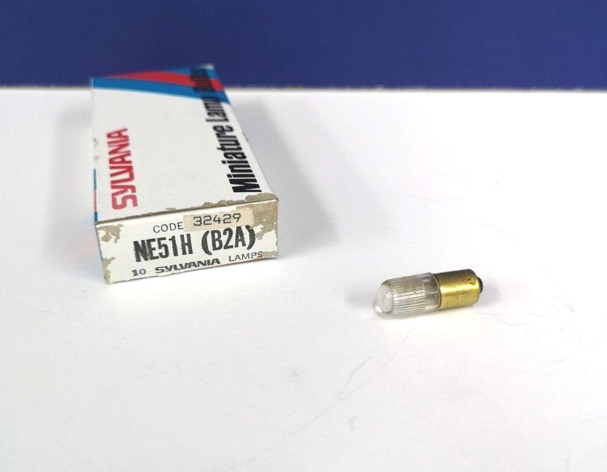 2-PK NE51H B2A MINIATURE BULB Light LAMP 126W 105-125V T3.5 Indicator NEW 32429 3