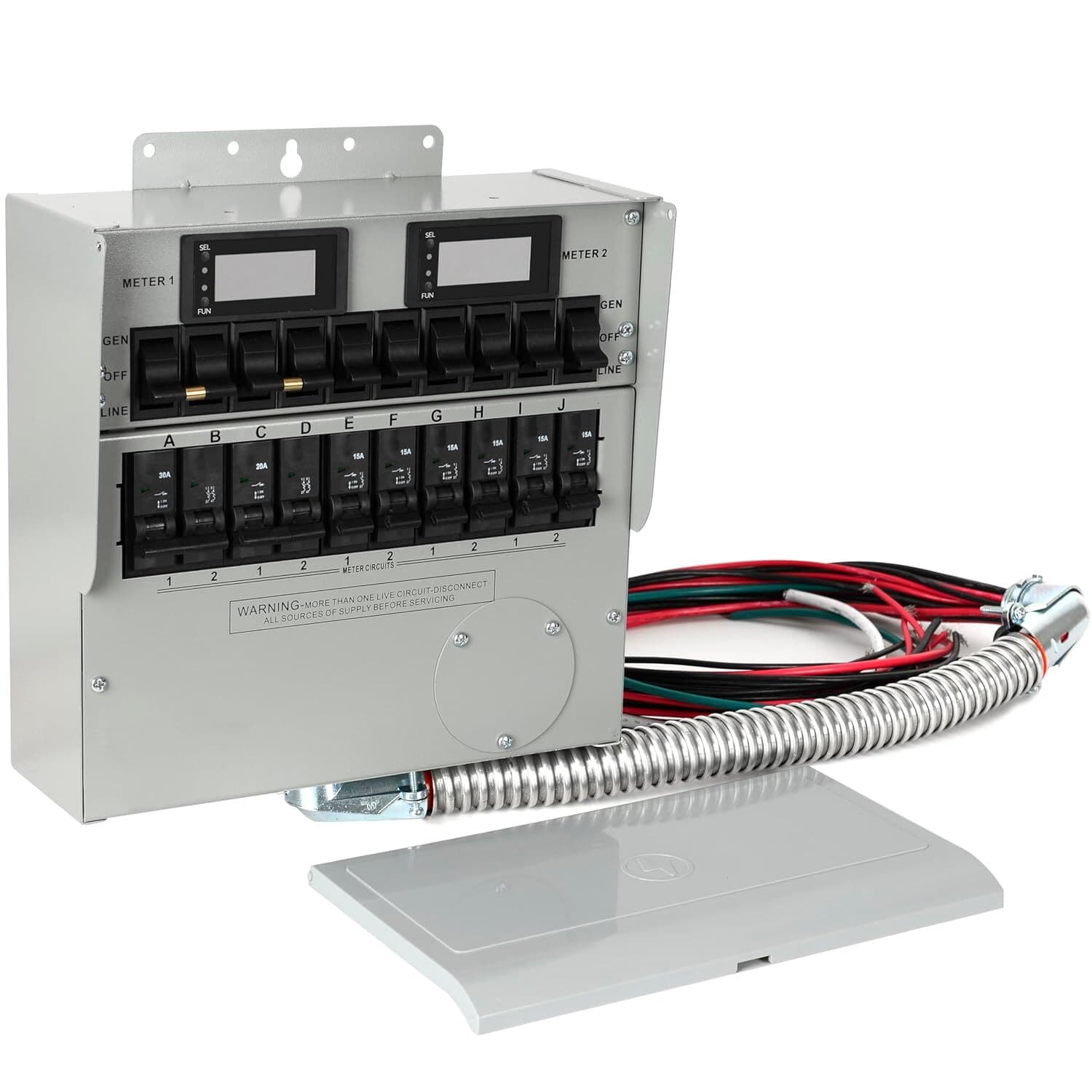 Generator Transfer Switch,50A Pro/Tran2 10-Circuit 2 Manual Transfer Switch 3