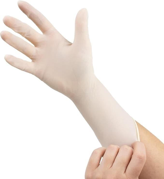 Sterile Latex Surgical Gloves, Size 7.5, Powder-Free, 50 Pairs/Box 3