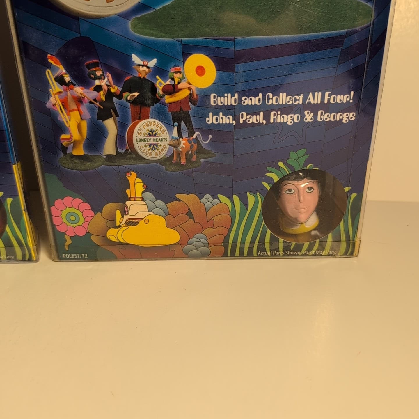 Lot Of 2 The Beatles Yellow Submarine Glue N Go John & Paul Plastic Model Kit 4