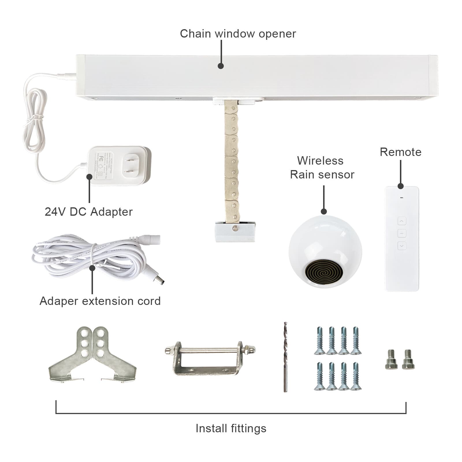 Automatic Electric Window Opener Smart Wifi Phone APP Control,Voice Control 2