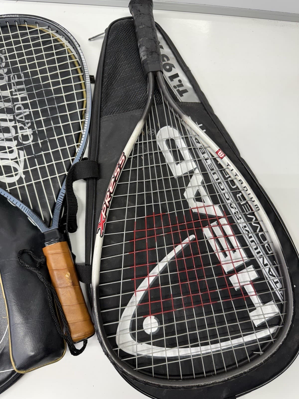 Racquetball Racket with Zip Case Lot Ektelon Quantus xpress 4