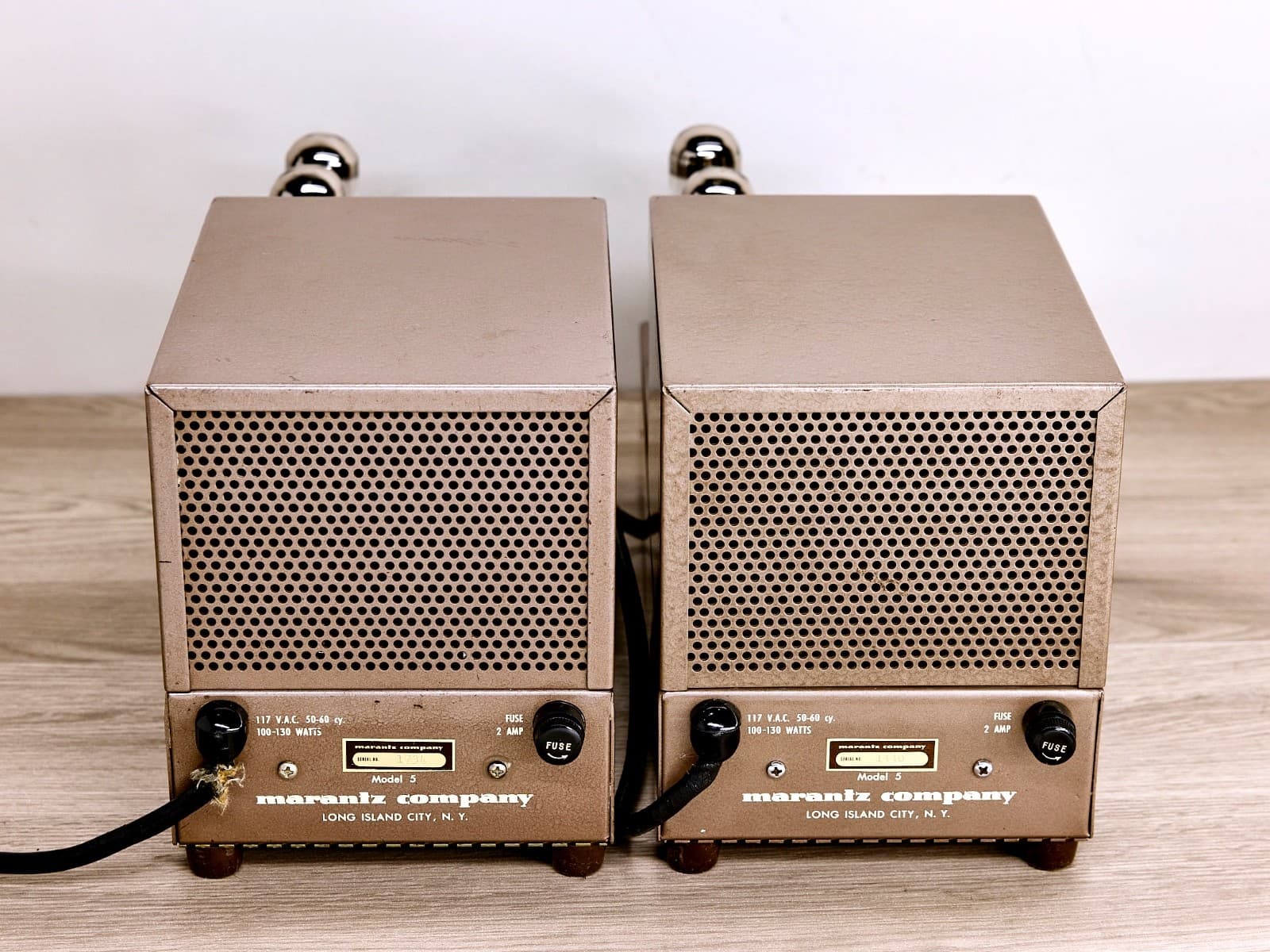 MARANTZ MODEL 5 PAIR MONO Tube Power Amplifiers HIFI Vintage 60's  #1440-1734 6