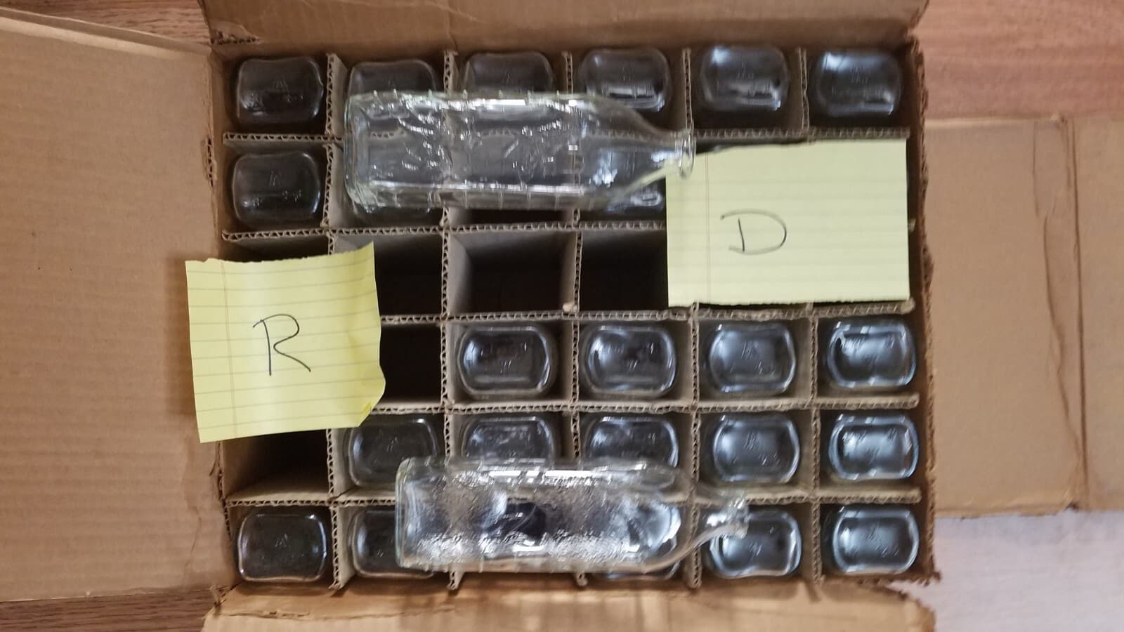 Vintage Glass Baby Bottle Rabbits And Dogs LOT Of 27 Hazel Atlas New Old Stock 2