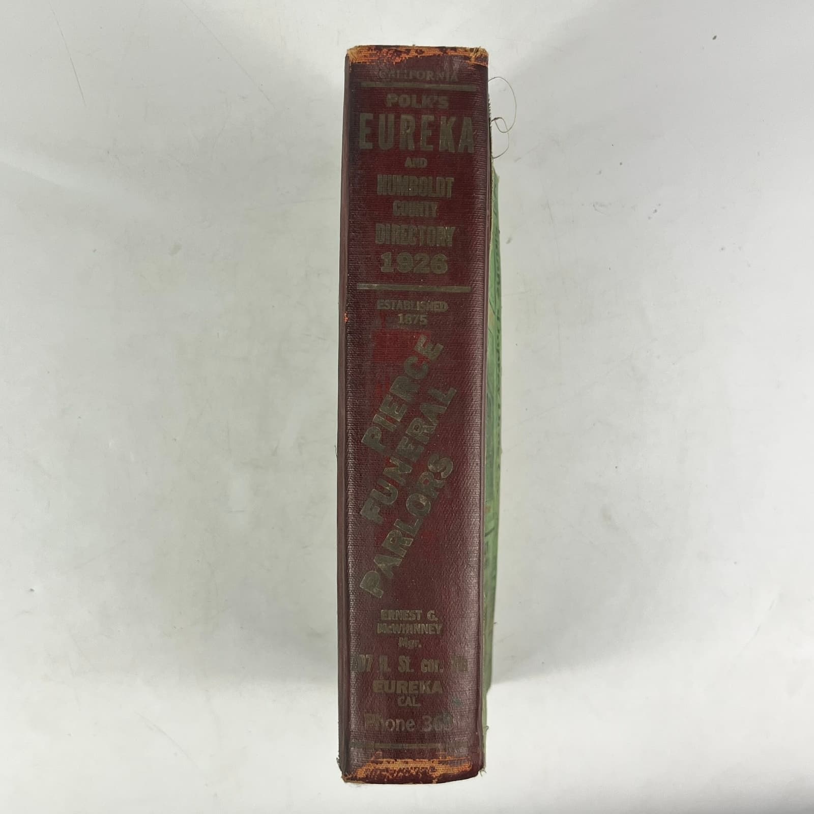 1926 Eureka Humboldt County CA City Directory POOR Ancestry Genealogy Antique 4