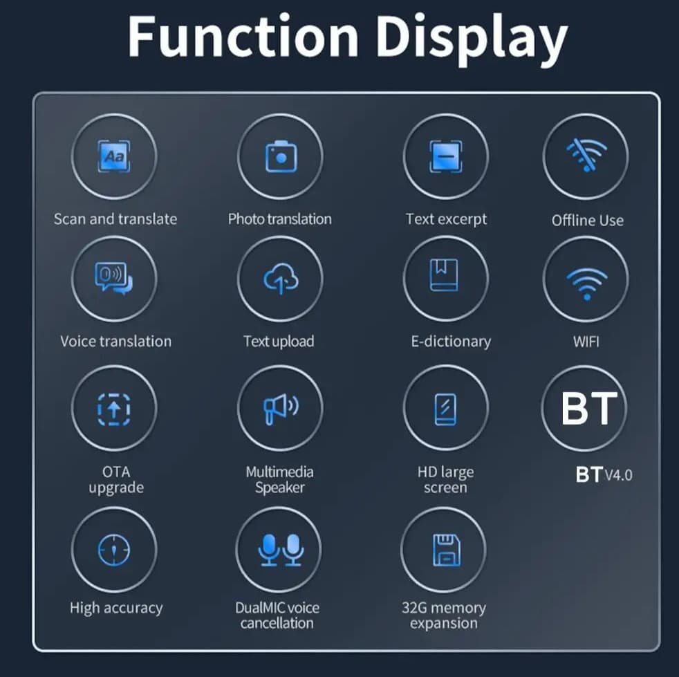 Smart Scan Translator Pen 112 Languages Voice Text Reader Reading Pen Portable 2