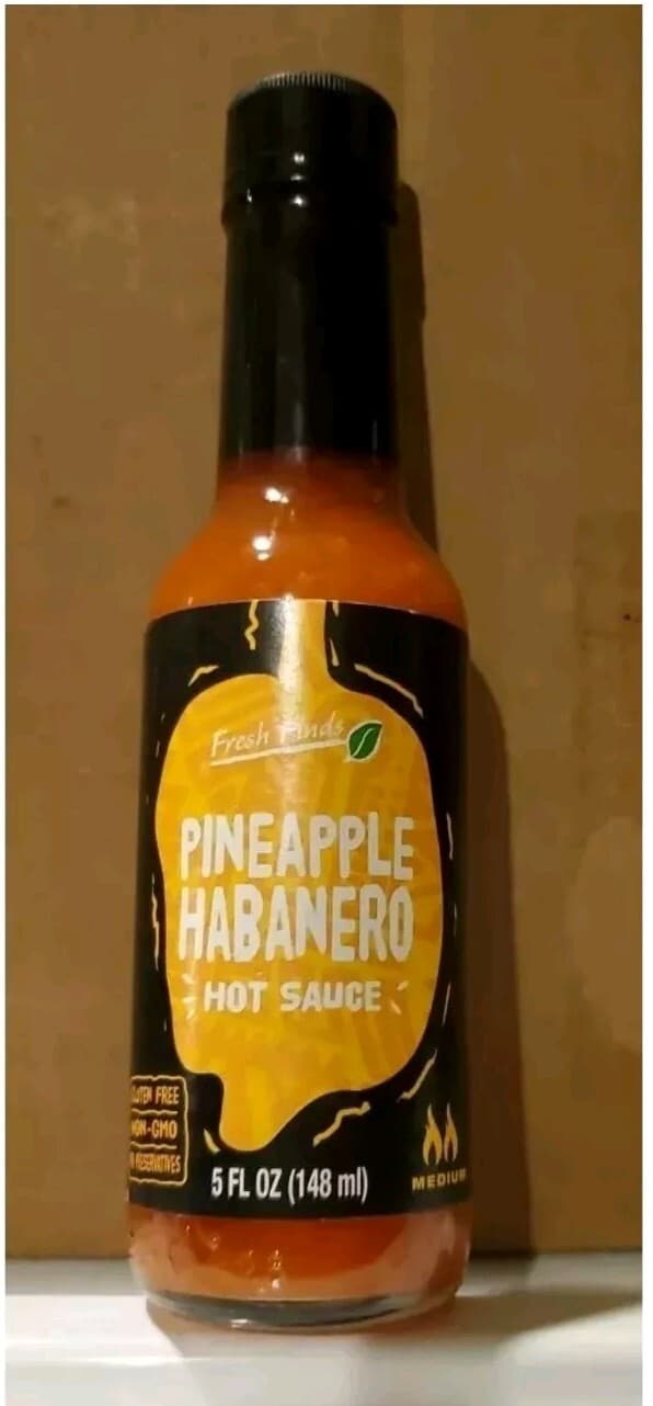 Fresh Finds (SET OF 3) PINEAPPLE HABANERO Chili Pepper Hot Sauce 5oz Each 2
