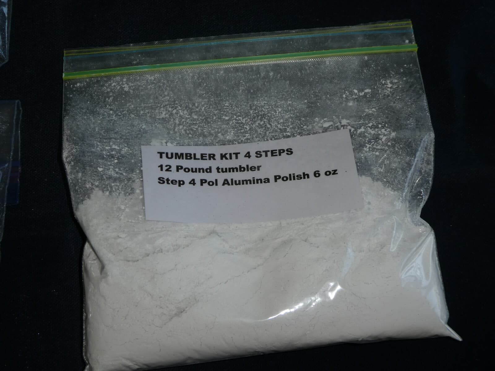 Rock Tumbling Grit Kit # 12-4 for a 12 lb. Tumbler-- 4 Step polishing process   5