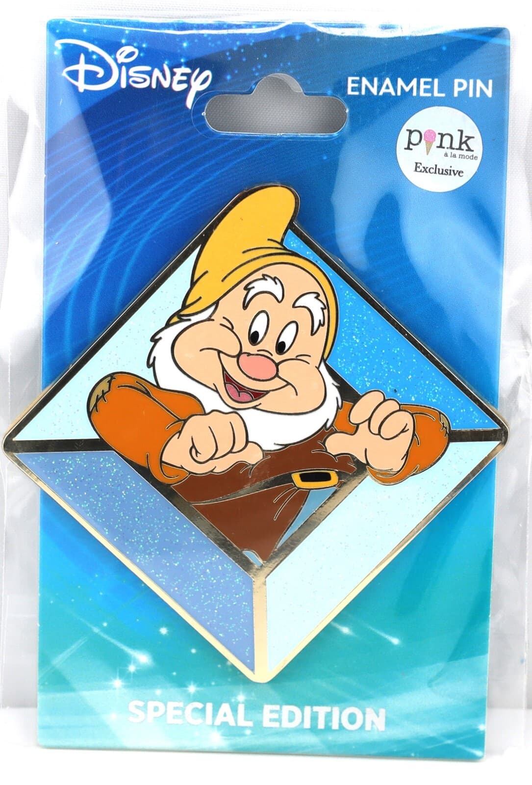2024 PALM LE300 Snow White & The Seven Dwarfs Glitter Gem Series Happy Pin