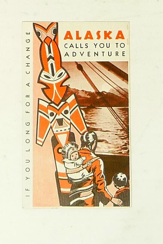 c1940s ALASKA STEAMSHIP COMPANY TRAVEL BROCHURE