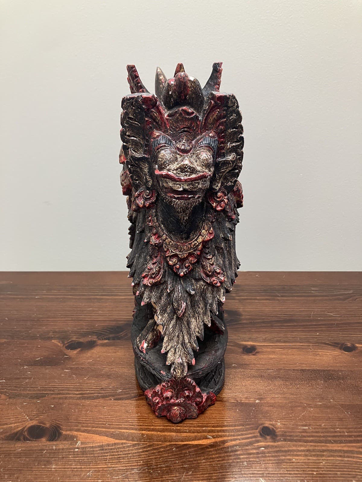 Balinese Barong Wooden Sculpture Statue Bali Indonesia 11” Pls Read 2