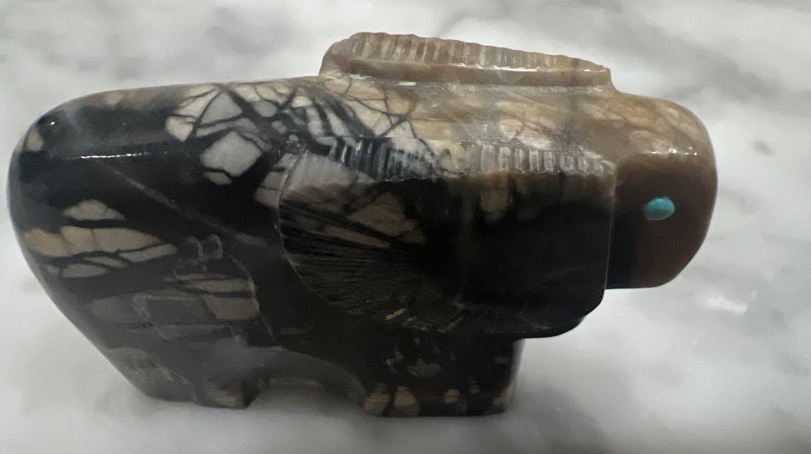 Zuni Fetish RAM Stone Carving - Ulysses Mahkee 4