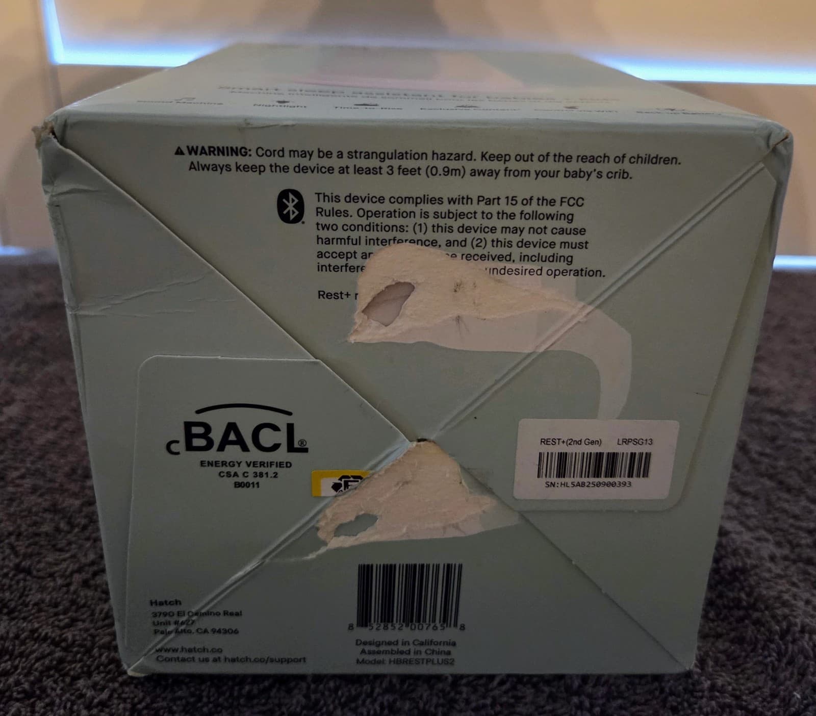 Hatch Rest Sound Machine 2nd Gen Smart Sleep White Noise Nightlight WiFi OpenBox 6