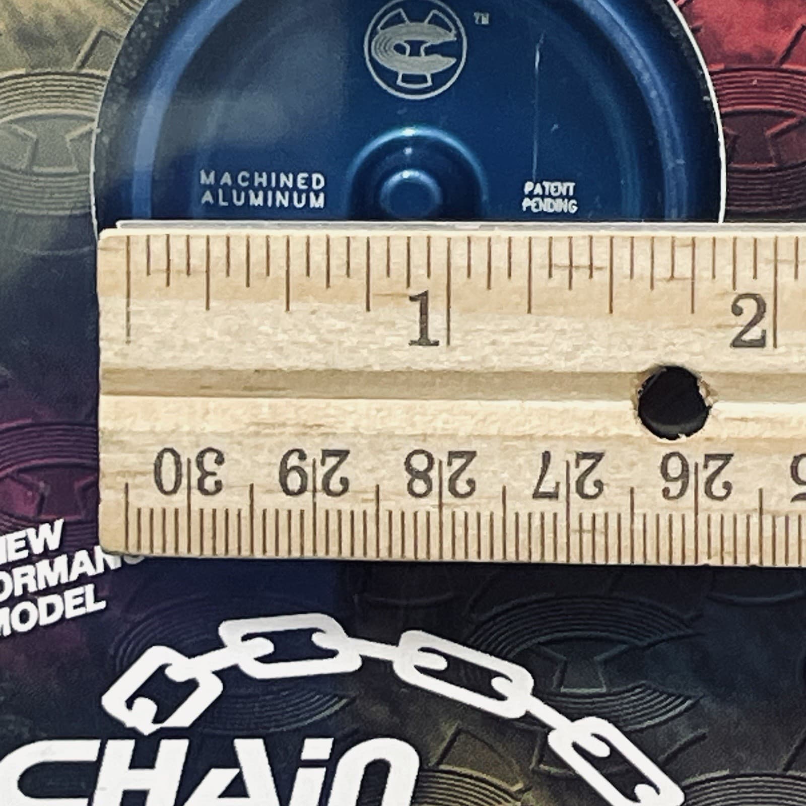 CUSTOM Yo-Yo:  CHAIN REACTOR Blue Machined Aluminum Space Age Axl Material NOS 5