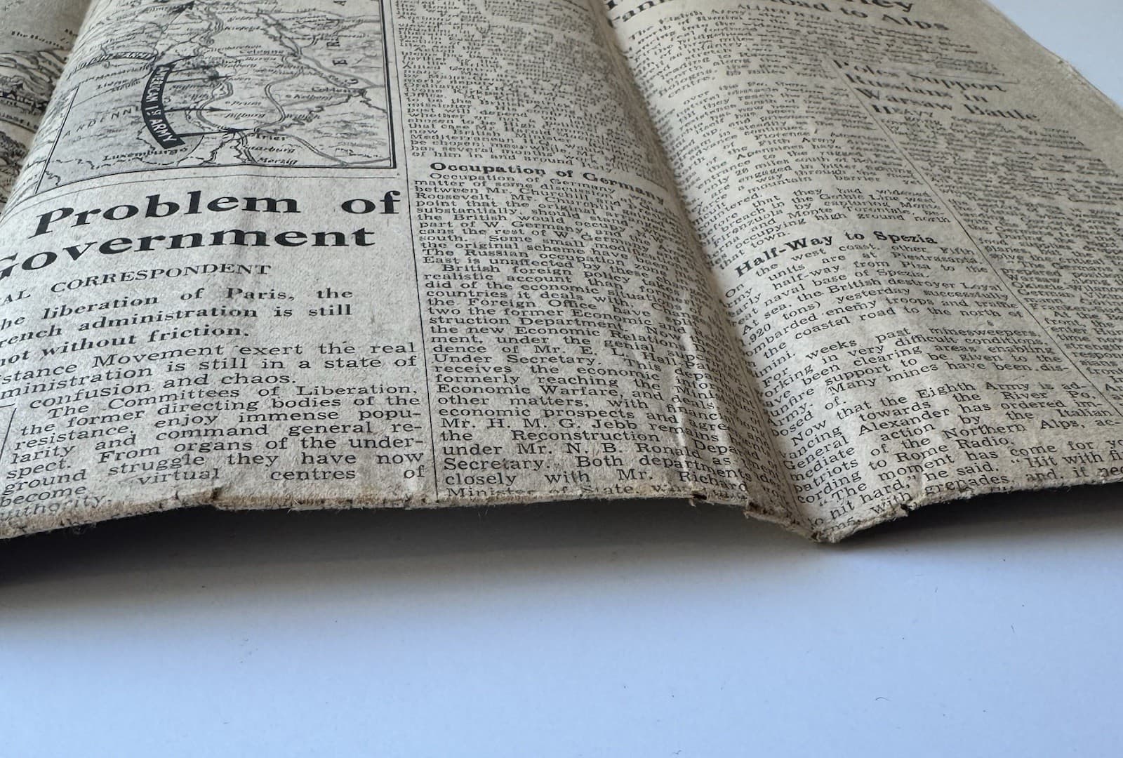 WW2 Newspaper Sept 1944 The Observer Arnhem Battle Allied Advance Original UK 6