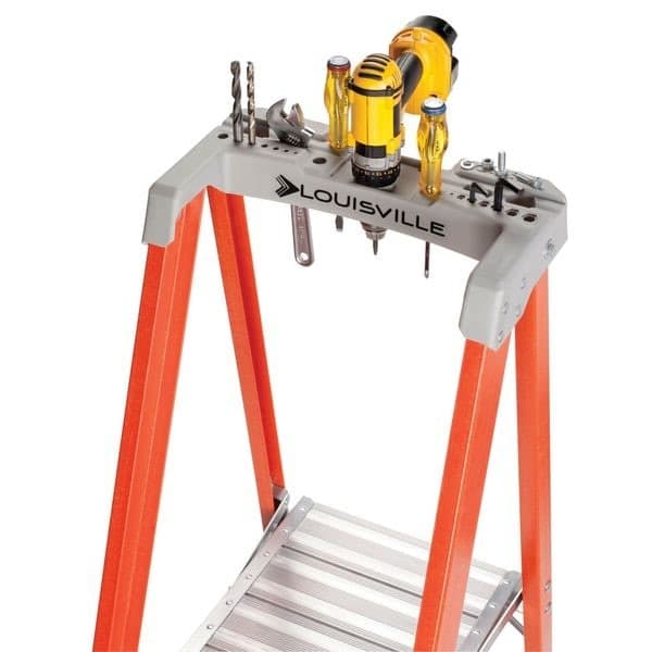 Louisville Fxp1706 8 Ft 1 In Fiberglass Platform Stepladder, 300 Lb Capacity 5
