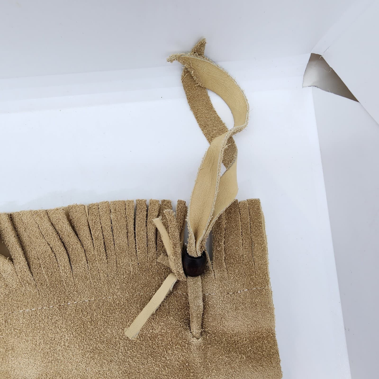 3 Native American Leather Beaded Bags / Pouches Handmade by Oneida Member 6