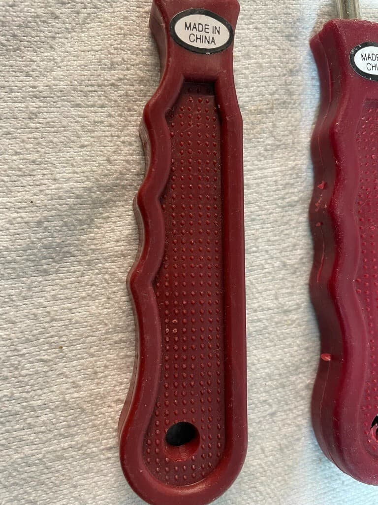 Horse Hoof Pick, Steel with Maroon Handle,  Equine Grooming Care - Lot of 6 2