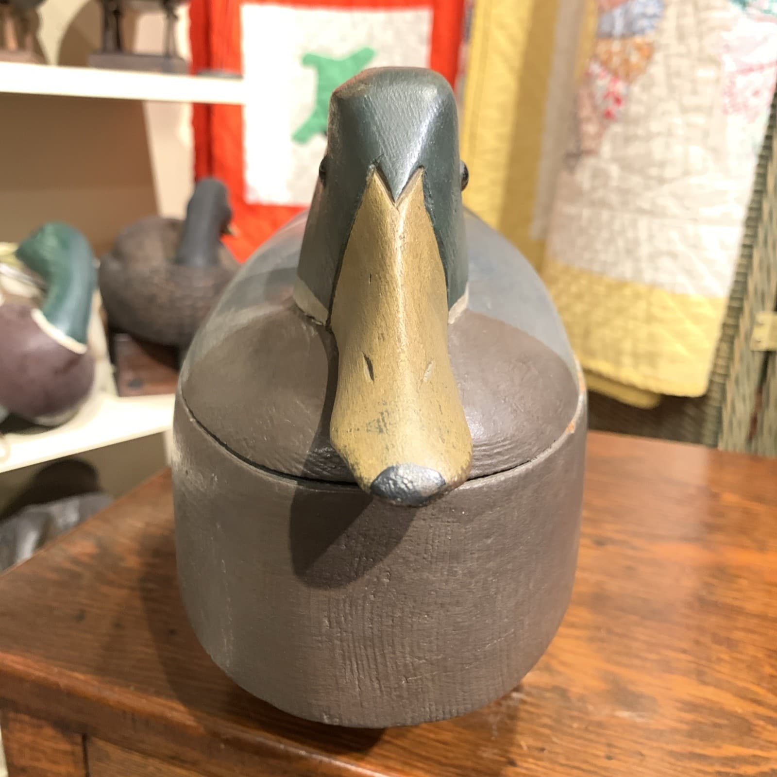 Vintage Never Rigged JOHN MARINKOS Hollow Mallard Duck Decoy Original NJ Decoy 3