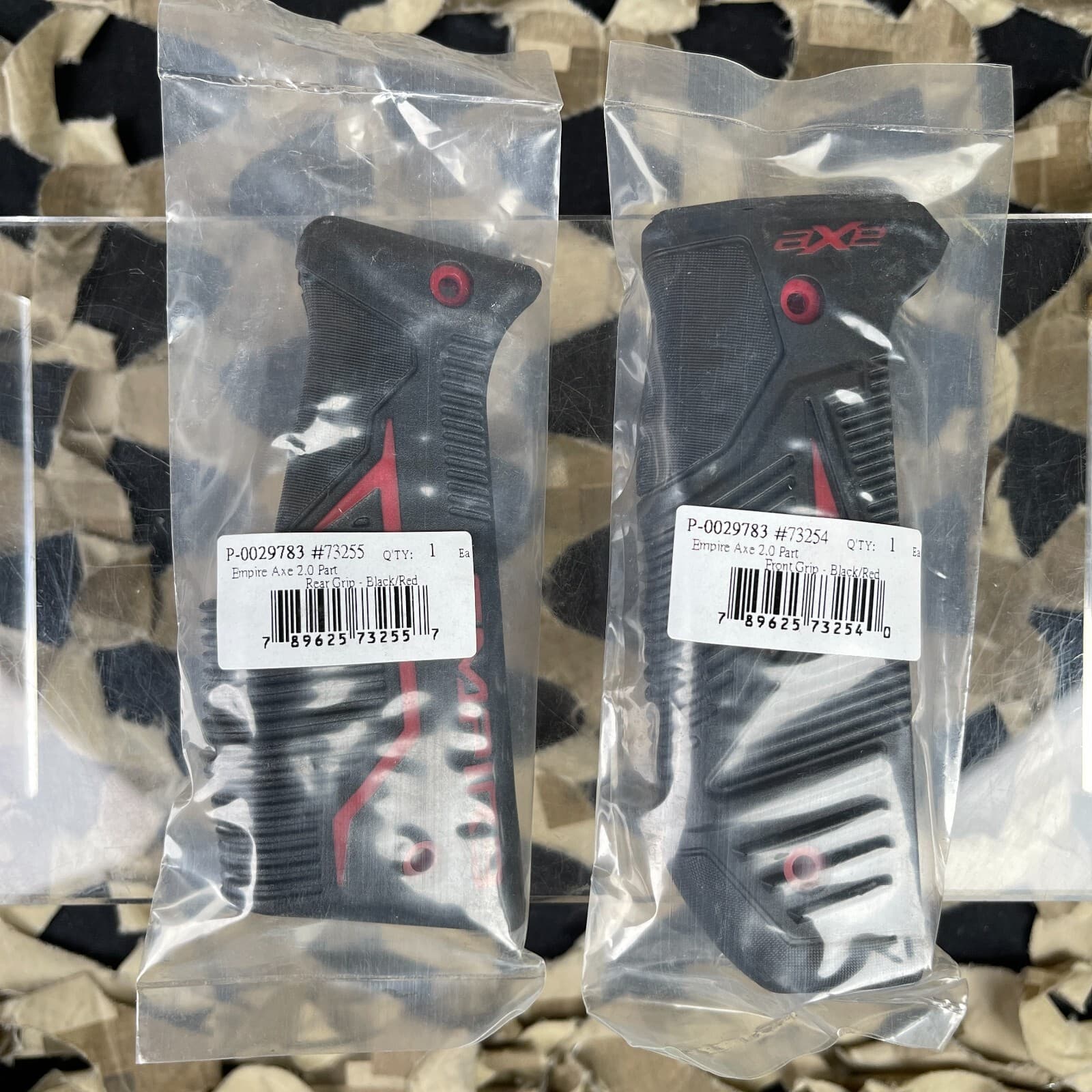 NEW Empire Axe 2.0 Front & Rear Grip Combo - Black/Red 4