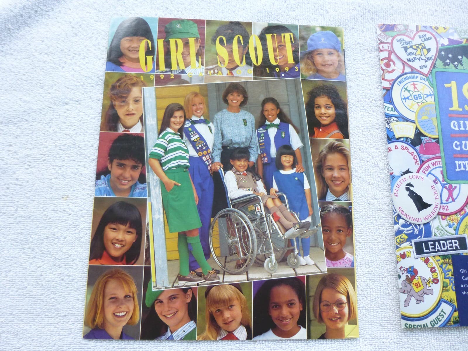 Girl Scout Patch and Uniform Catalog, Badges and Signs book, lot of 4 1992 vntg 2