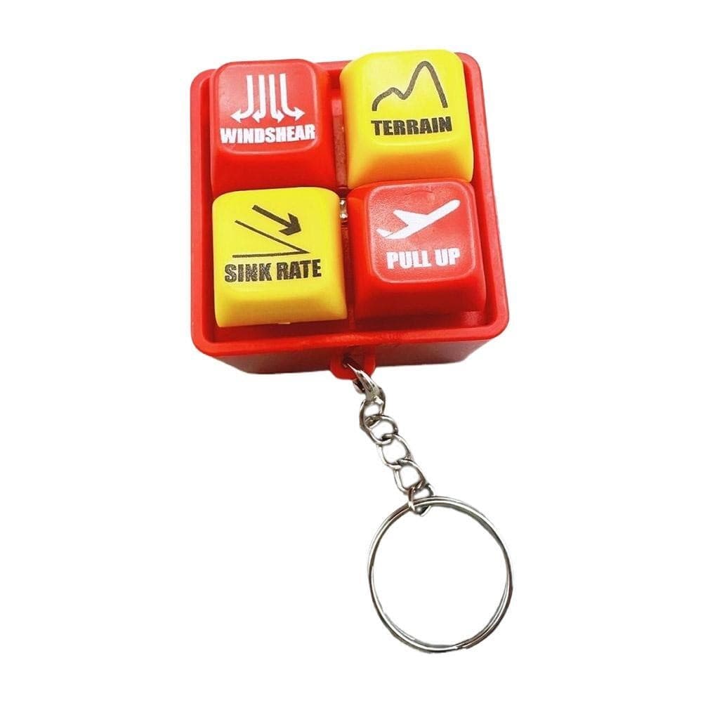 Pilot &Crew Alert Keychain EGPWS Warning Sound Simulator Safety Button Hot Sale