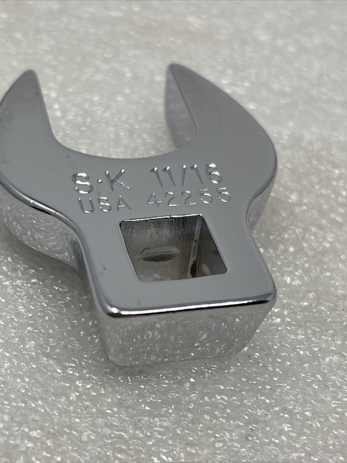 SK TOOLS 42255 Chrome Crowfoot Wrench, 3/8” Drive SAE, 11/16” 4