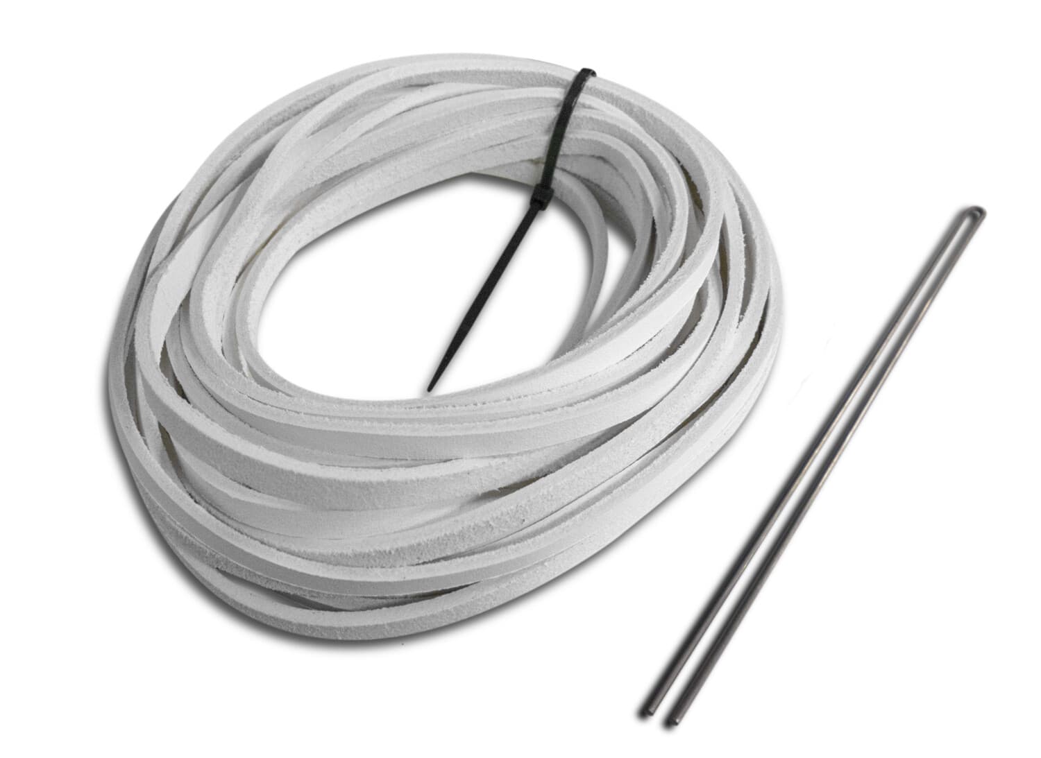 RAWLINGS/TANNERS PREMIUM LEATHER GLOVE LACE 1/4" BY 72" WHITE