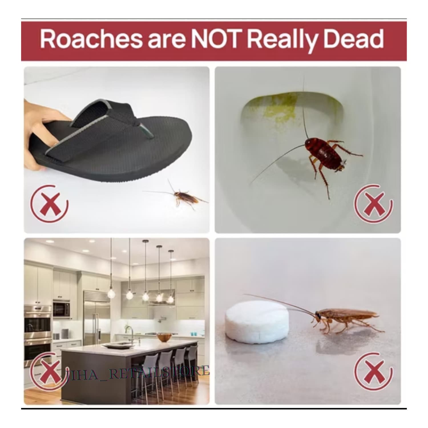 NEW Cockroaches & Glue trap Sticker (40pcs) For Home and Vehicles Free Ship US 5