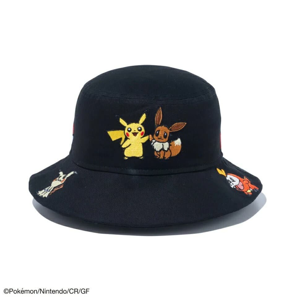 New Era Pokemon Collaboration Kid's Bucket 01 Pikachu Eevee 14124520 M/L 3