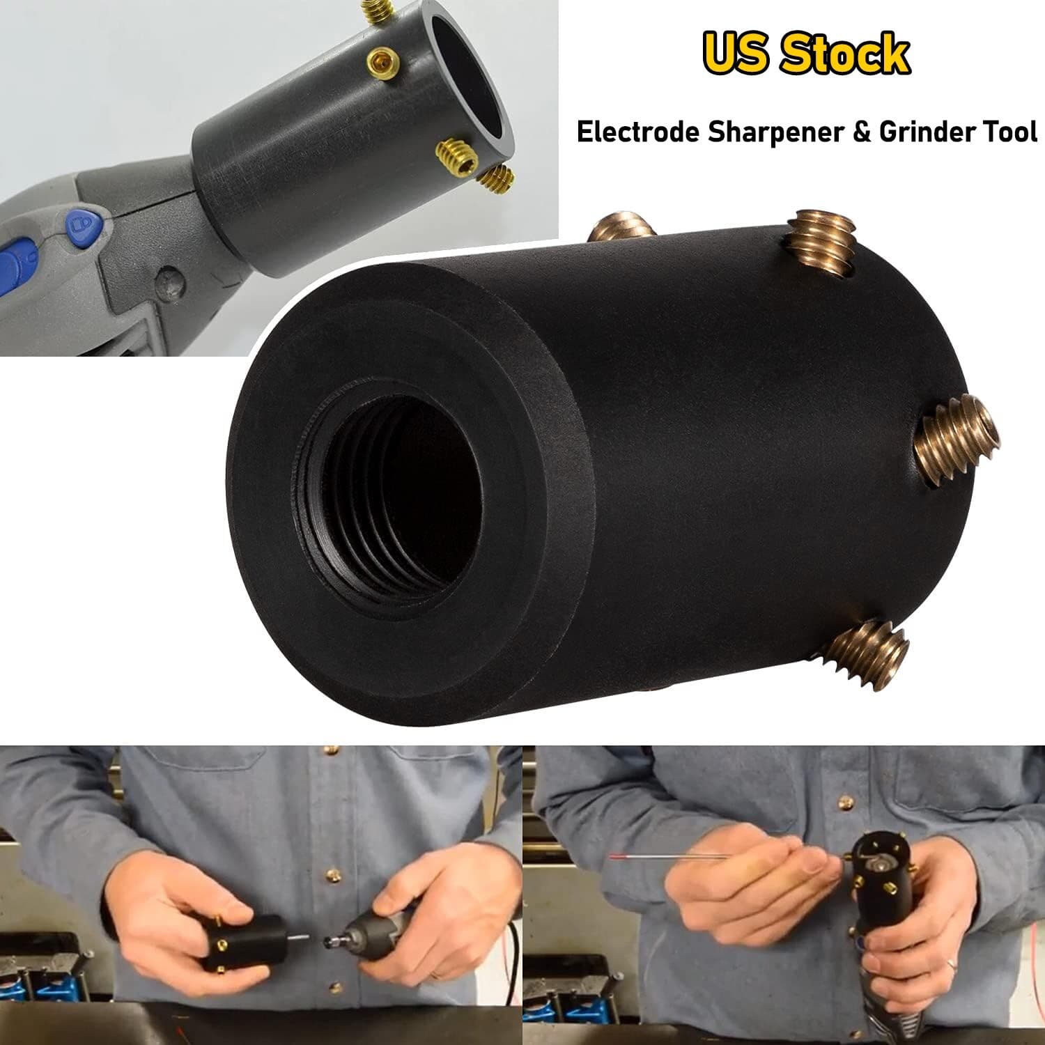 TIG Welding Tungsten Electrode Sharpener/ Grinder Multi-Angle & Offsets