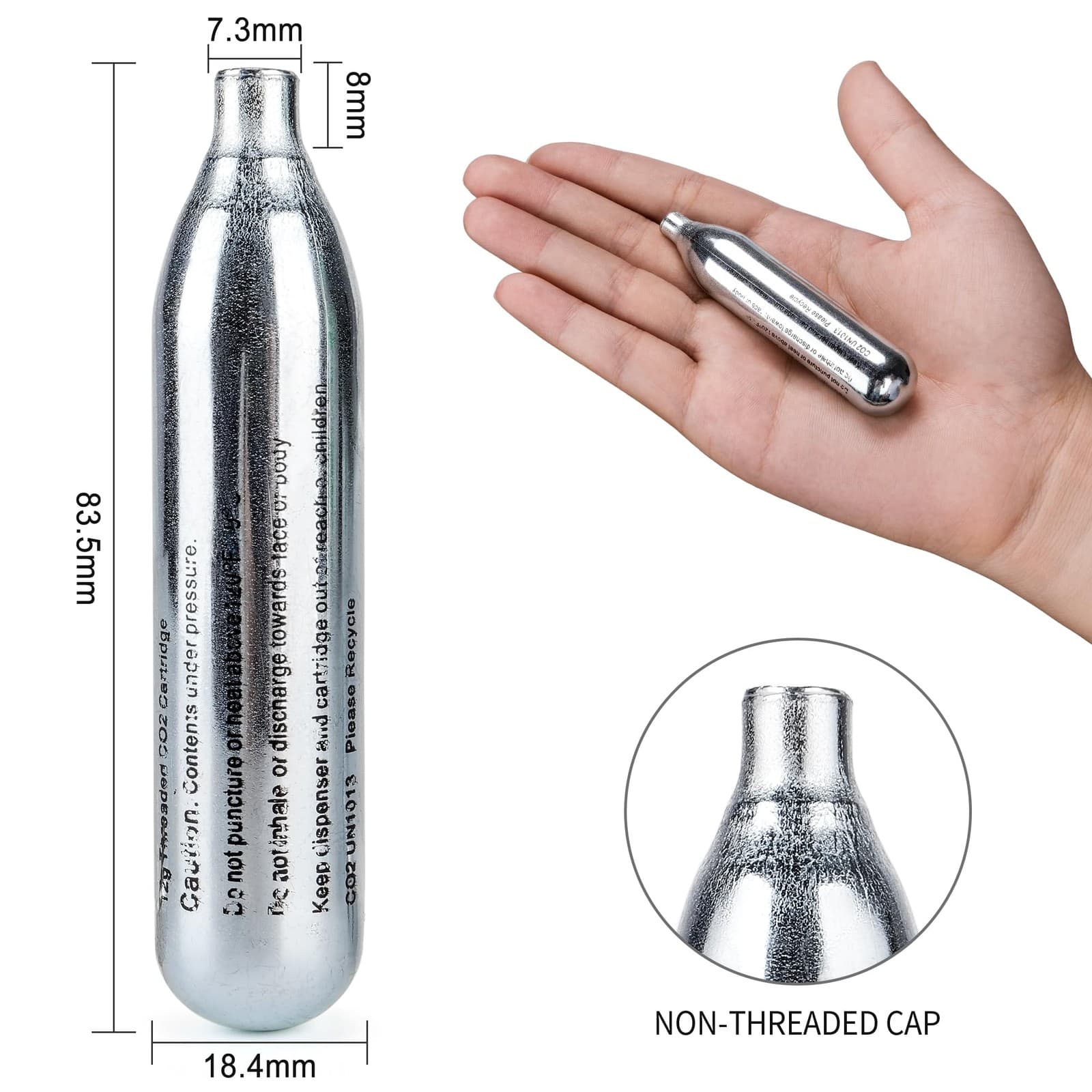 8 Gram/ 12 Gram CO2 Cartridges for Paintball - CO2 Cylinder CO2 Powerlet Cart... 4