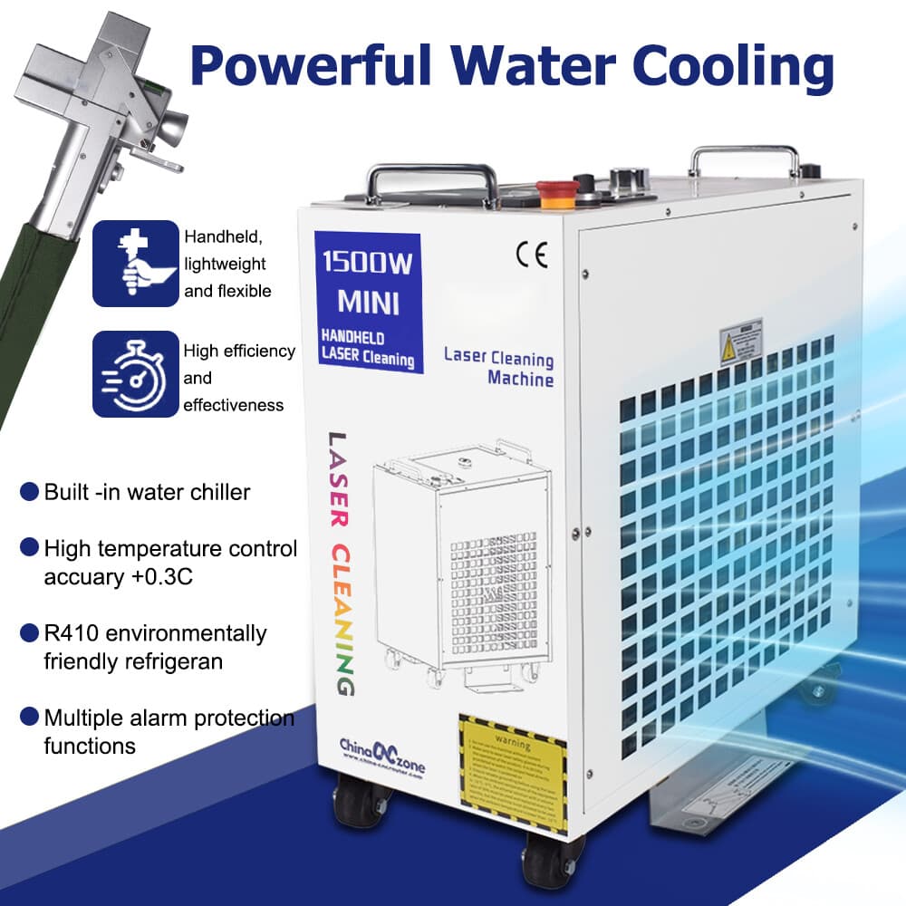 1500W BWT Laser Rust Removal Tool Laser Cleaning Machine Remove Oil Paint USED 4