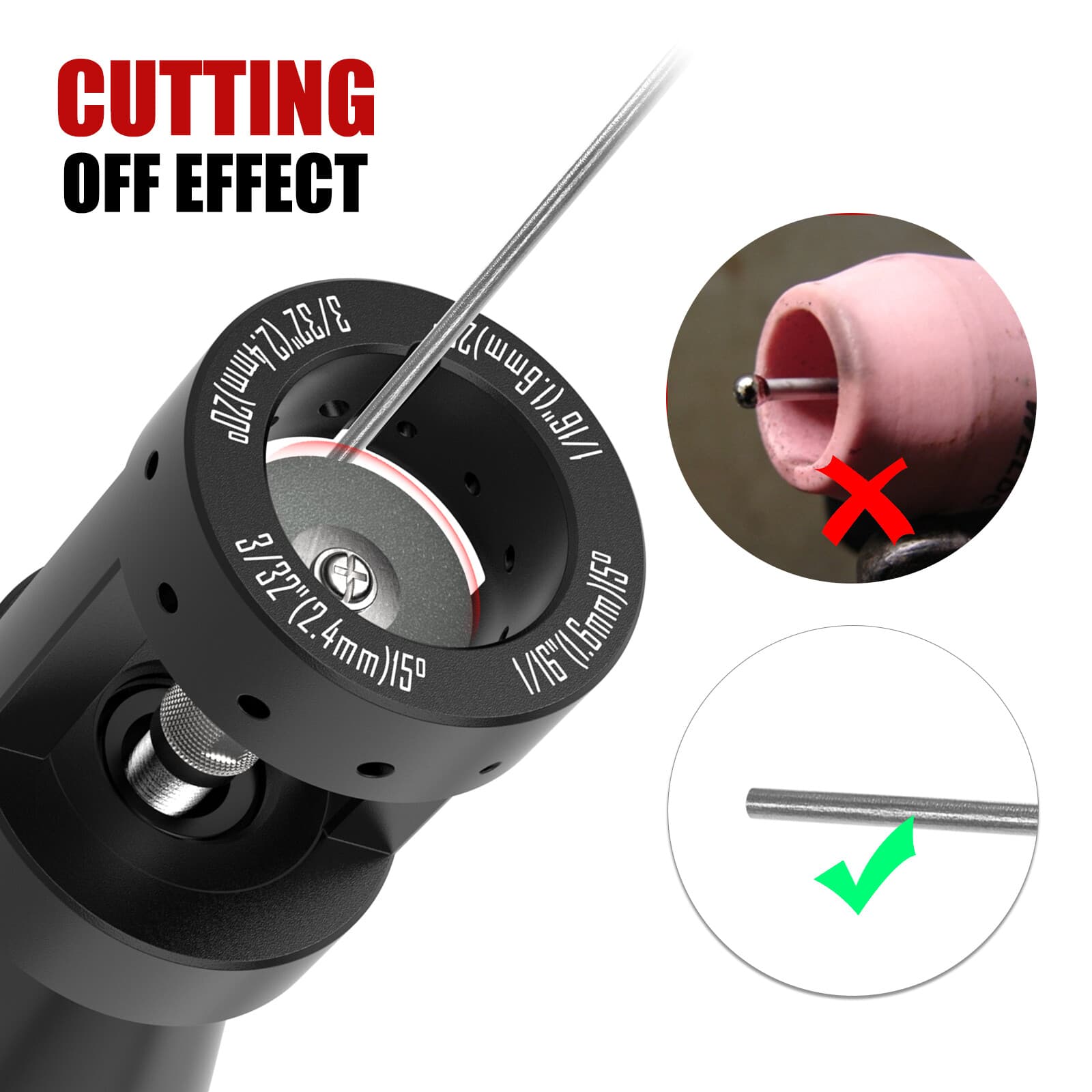 TIG Welding Tungsten Grinder Sharpener  Multi-Angle Offsets Cut off TOOL Welder 6