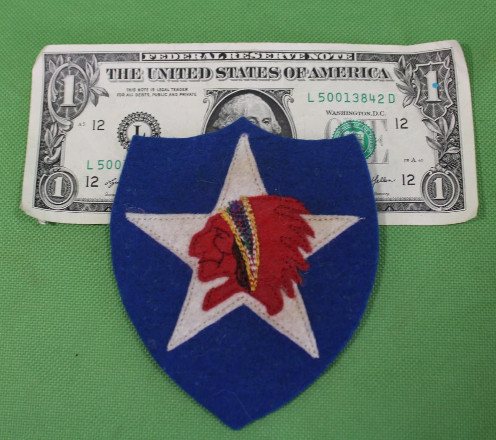 US World War I Army AEF 2nd Infantry Division Shoulder Sleeve Patch 4