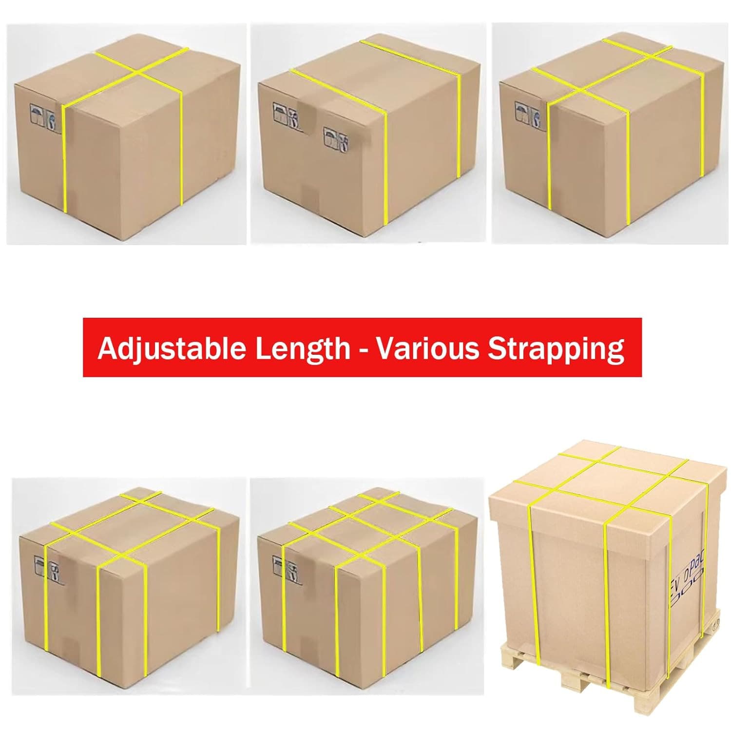 Banding Strapping Kit, Packaging Strapping Tool, with 5900" Length Poly Strappin 5