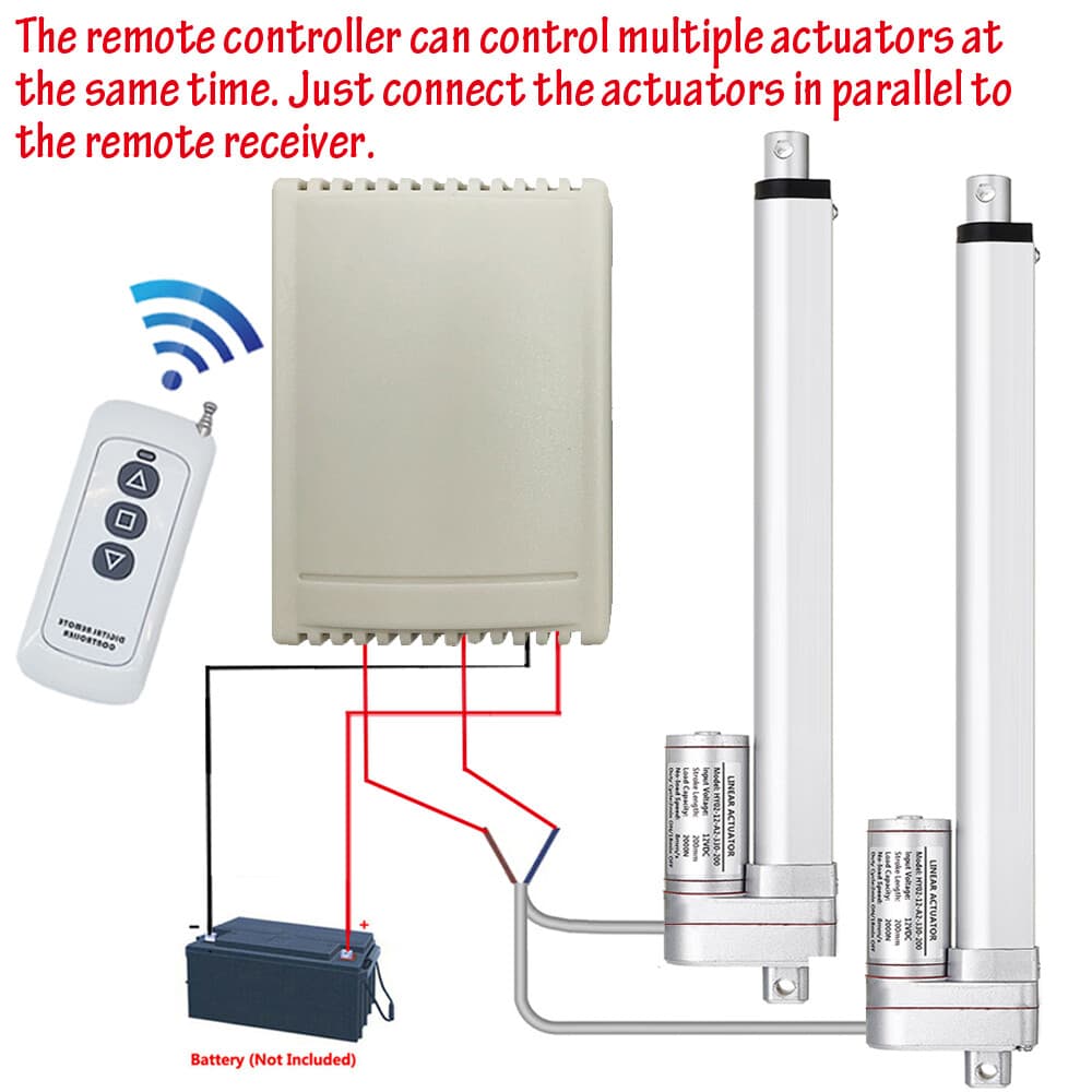 12V 24V Motor Linear Actuator Wireless Remote Controller Forward Reverse Control 4